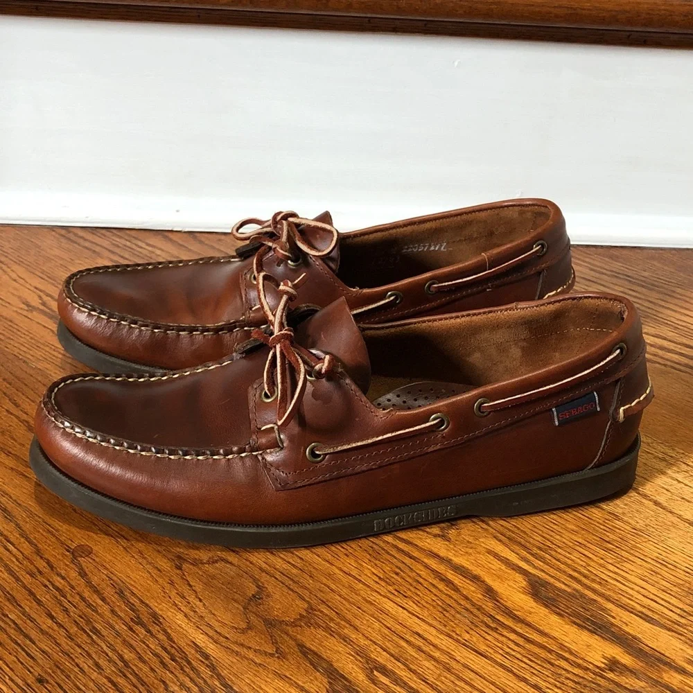 Sebago Classic Joe Men’s Boat Shoes Size 12w in Preloved Condition!